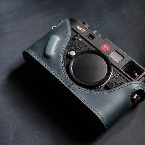 Handmade custom leather camera - leather,