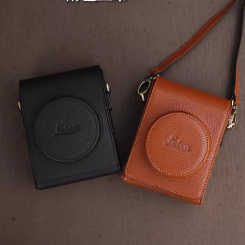 Cowhide camera cover shoulder - camera,