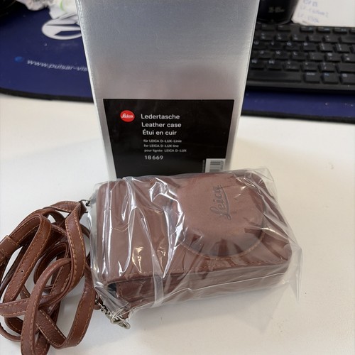 Leica brown leather camera - leica,