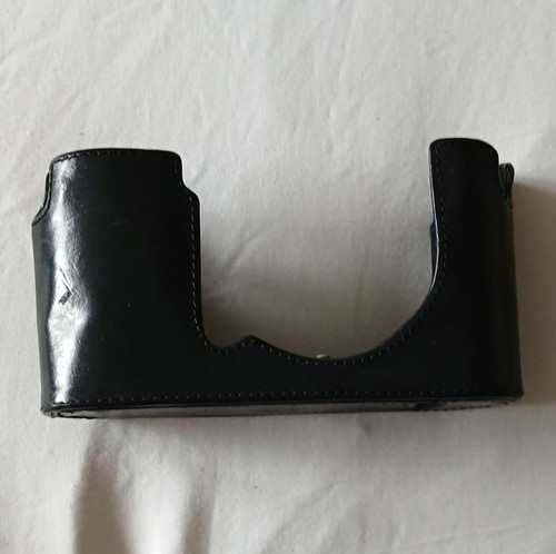 Leica black leather half - black, case