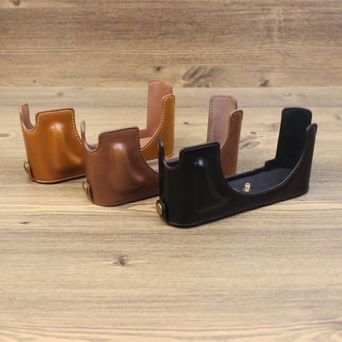 Leather camera protector - camera,