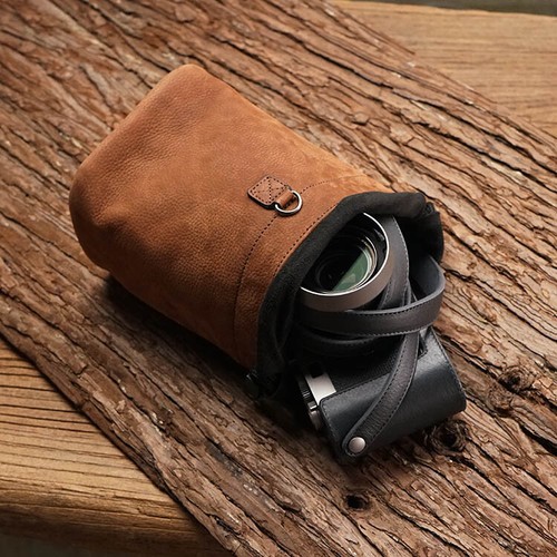 Camera genuine leather - camera, mini
