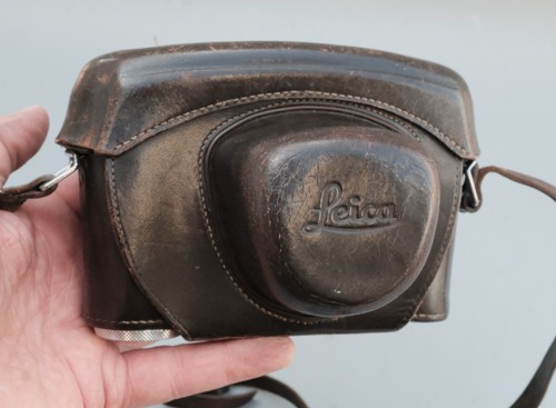 Vintage leica leather case - leather, for