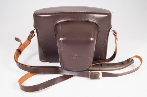 Leitz brown leather case - leitz,