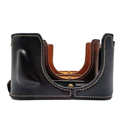 Leather half case for leica - for,